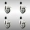 Service Caster 4 Inch 316SS Gray Poly Swivel 1-3/4 Inch Expanding Stem Caster Set Lock Brake SCC-SS316TTLEX20S414-PPUB-134-4 - alternate 3